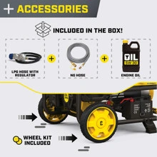 Champion 4000 Generator Tri Fuel + Electric Start 8