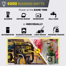 Champion 4000 Generator Tri Fuel + Electric Start 10