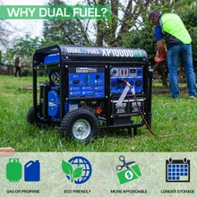 DuroMax XP10000HX dual fuel CO Alert 10k Generator 3