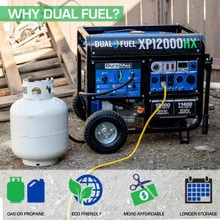 DuroMax XP12000HX Dual Fuel CO Alert Generator 4