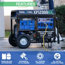 DuroMax XP12000HX Dual Fuel CO Alert Generator 3