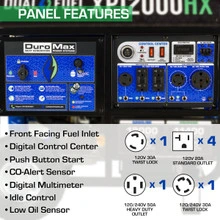 DuroMax XP12000HX Dual Fuel CO Alert Generator 9