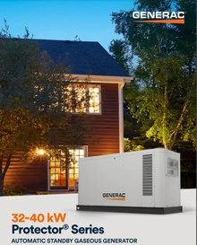 Generac 40kW Generator Protector® XG NG/LP 1 Phase 3