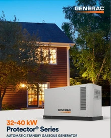 Generac 48kW Generator + ecobee Smart Thermostat SCAQMD 4