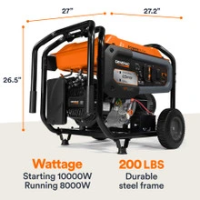 Generac GP8000E Portable Generator  PowerSystems 8
