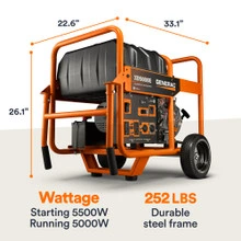 Generac Portable 5000 Watt Diesel Generator 7