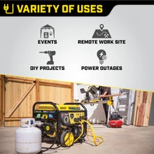 Tri Fuel Generator Electric Start CO Shield 8000 Watt 6